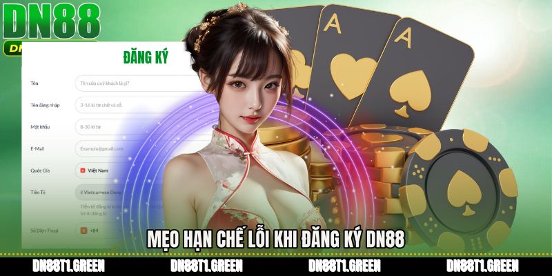 Mẹo hạn chế lỗi khi Đăng ký DN88
